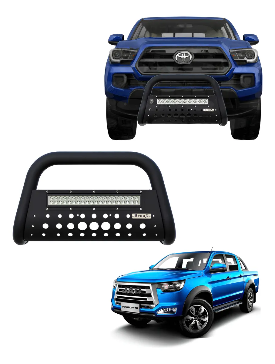 Burrera Black Con Barra Led Jac Frison T8 Diesel 4x4 21 -23 - Image 1