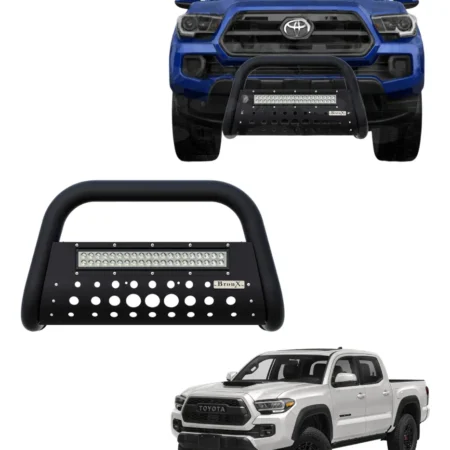 Burrera Black Con Barra Led Para Toyota Tacoma 2016-2023