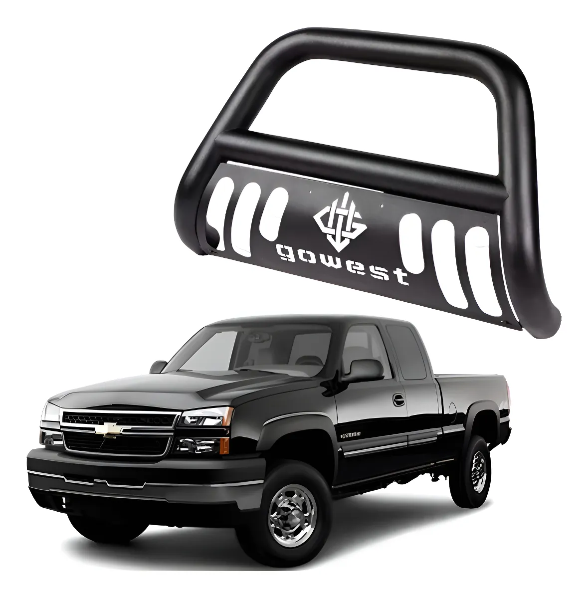 Burrera Protector Bar Negra Chevrolet Silverado 2003 - 2006 - Image 1