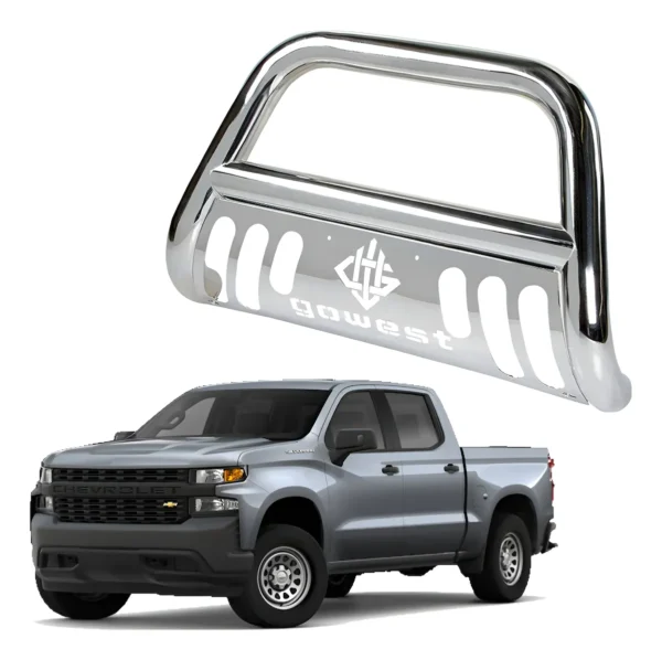 Burrera Protector Bar Chevrolet Silverado 2019 - 2022 Cromo