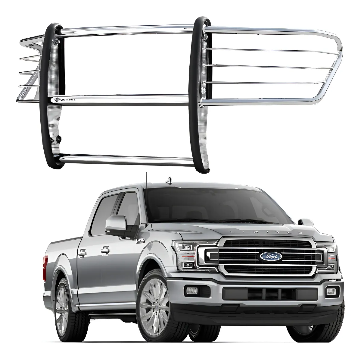 Burrera Euroguard Compatible Con F-150 Lobo 2015 - 2020 Inox - Image 1