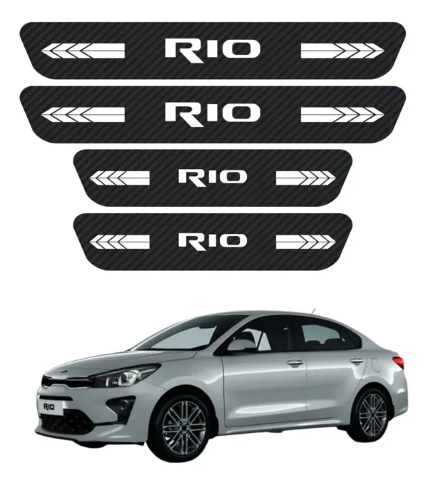 Cinta Protectora Bl Embellecedora Estribos Para Kia Rio