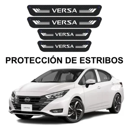 Sticker Protección De Estribos Puertas Nissan Versa Diseño 4