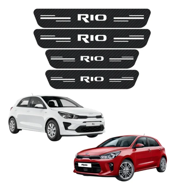 Cinta Protectora Bl Embellecedora De Estribos Para Kia Rio