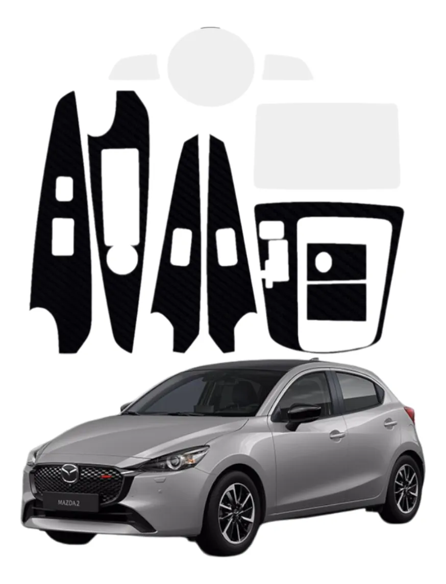 Kit Protector En Ppf Y Fibra De Carbono Mazda 2 2023 - Image 1