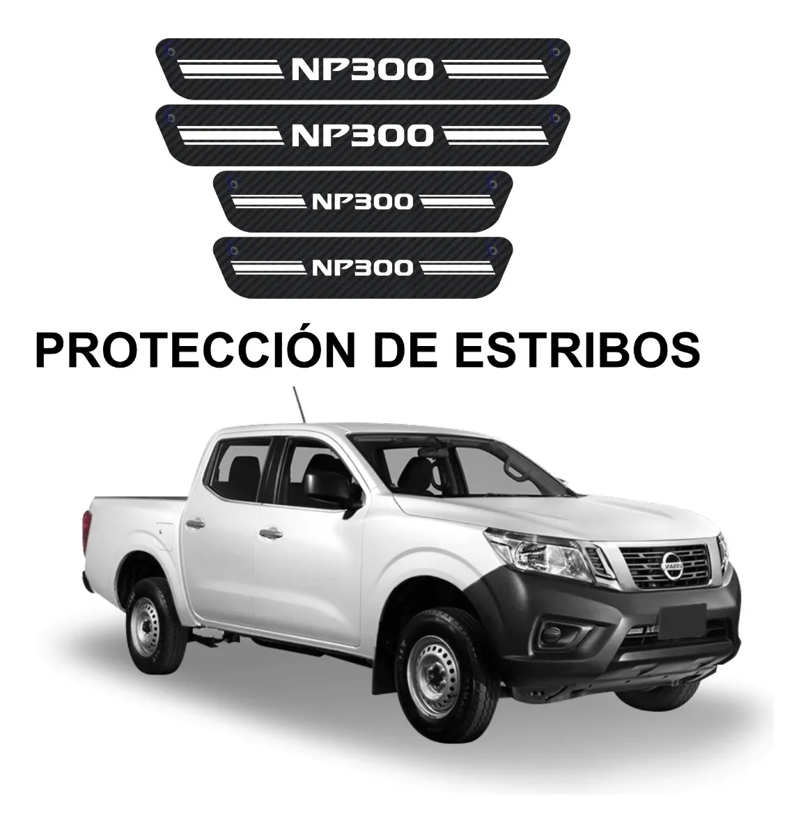 Sticker Protección De Estribos Puertas Nissan Np300 - Image 1