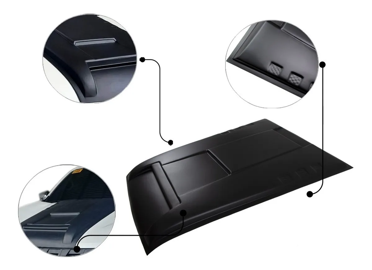 Toma De Aire Moldura De Cofre Nissan Np300 Frontier 15-2020 - Image 1