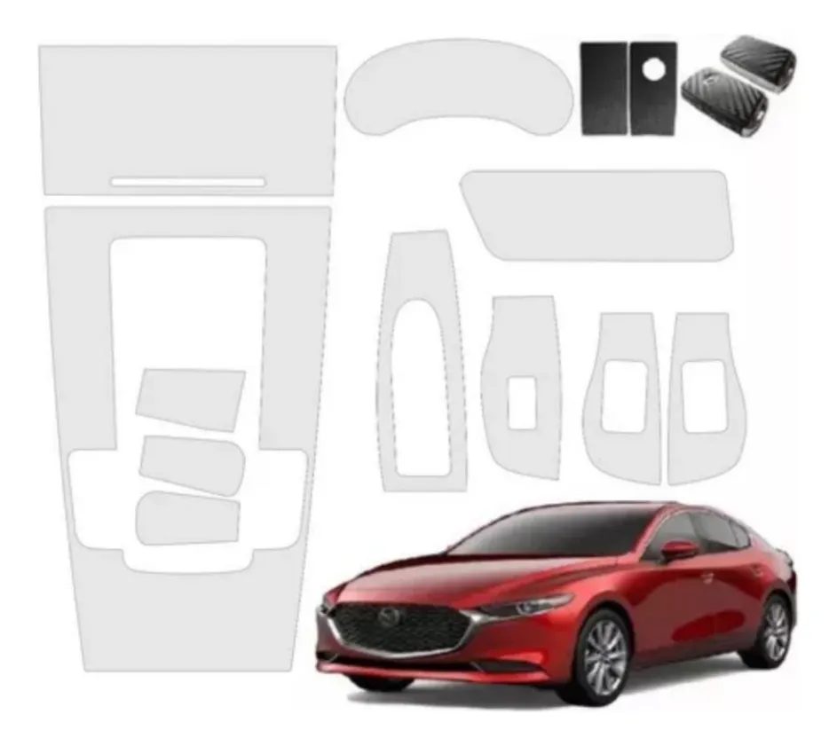 Kit Proteccion Ppf Para Acabado Piano Mazda 3 2019 Al 2023 - Image 1