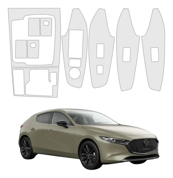 Vinil Protectores Ppf Puertas Mazda 3 2017-2018