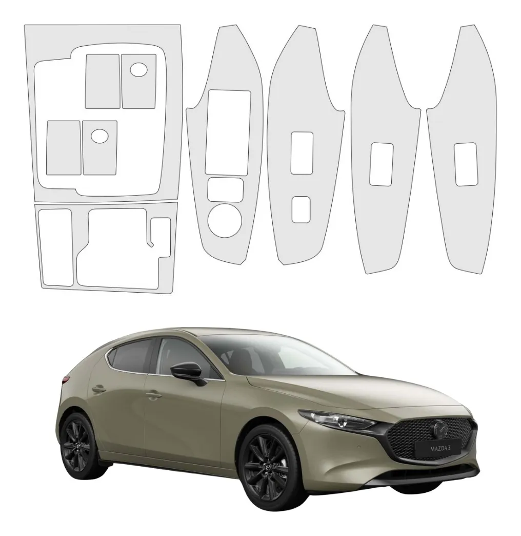 Vinil Protectores Ppf Puertas Mazda 3 2017-2018 - Image 1