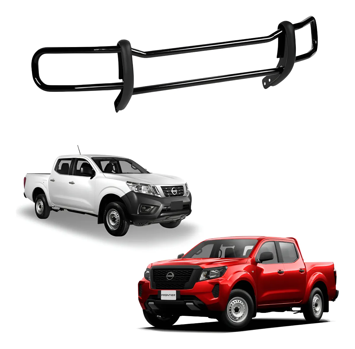Eurobumper Trasero Para Nissan Np300 Frontier 2021 - 2024 - Image 1