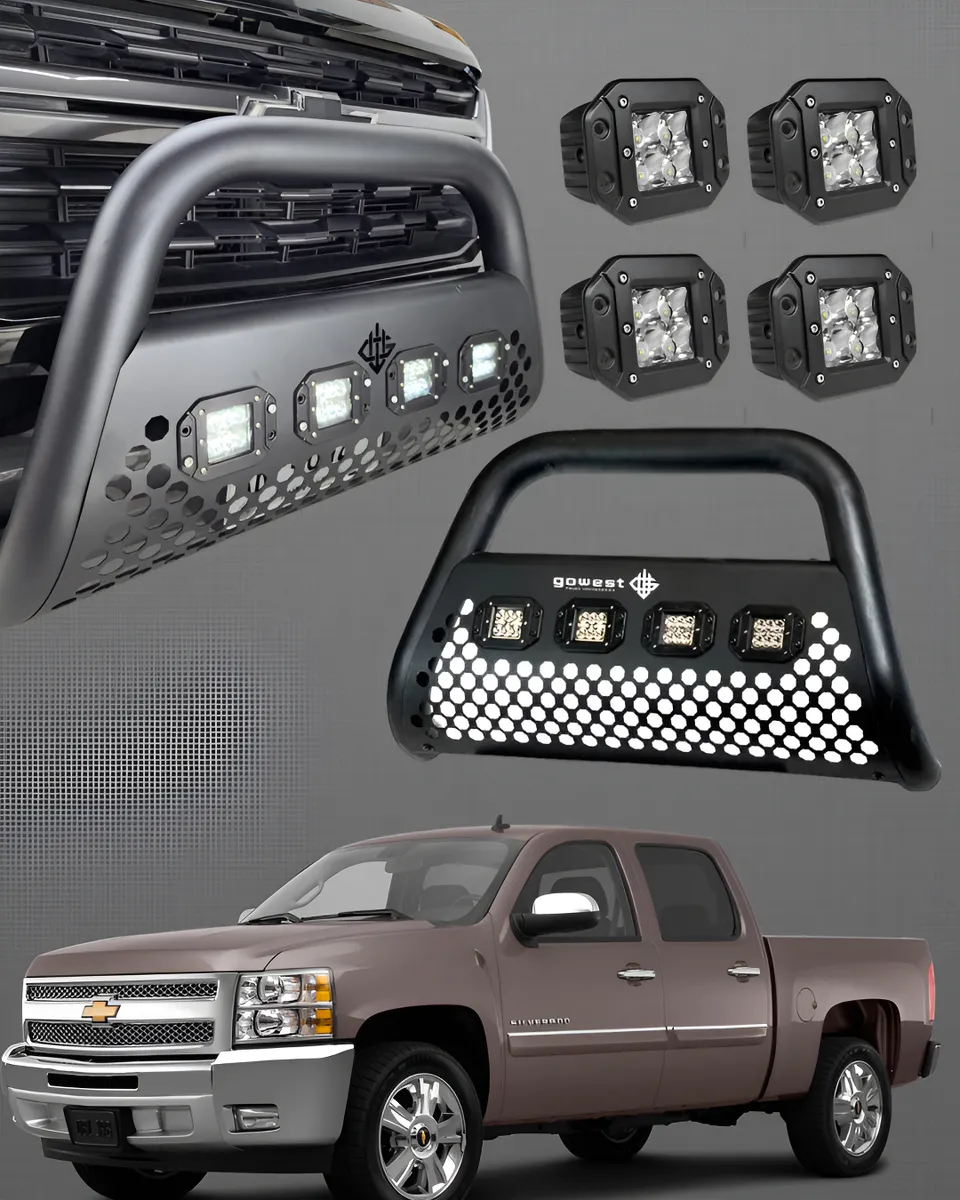 Kit Burrera Para Chevrolet Silverado 2007 - 2013 + 4 Luces - Image 1