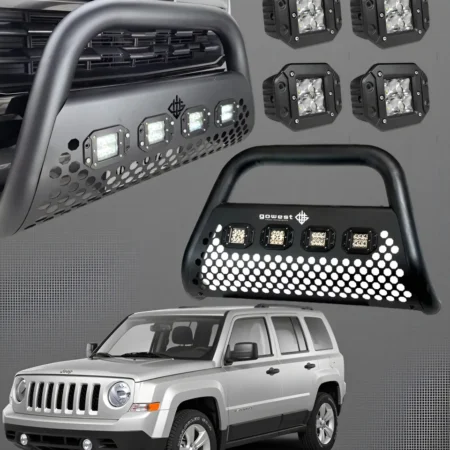 Combo Burrera Ultra Bar Jeep Patriot 2007 - 2010 + 4 Luces