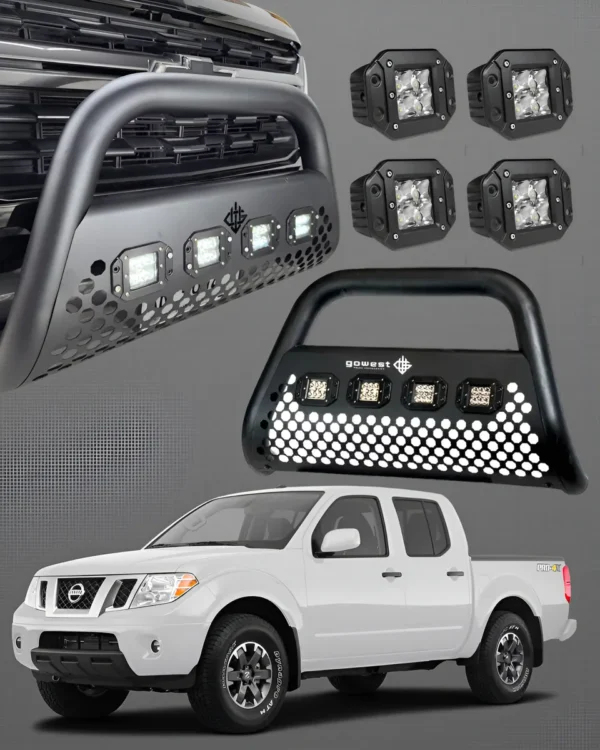 Combo Burrera Nissan Frontier Pro 4x V6 2008 - 2020 + 4 Led