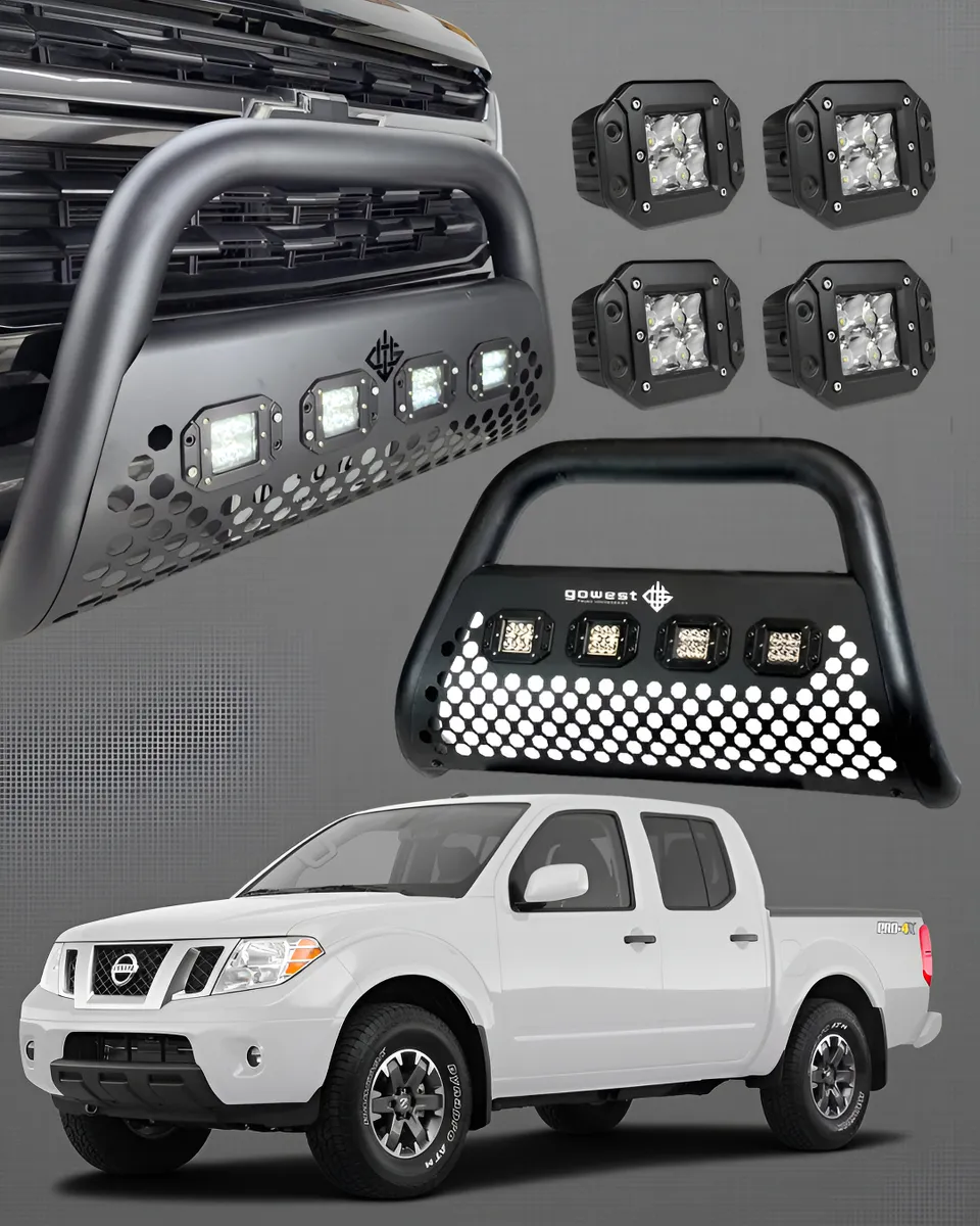Combo Burrera Nissan Frontier Pro 4x V6 2008 - 2020 + 4 Led - Image 1