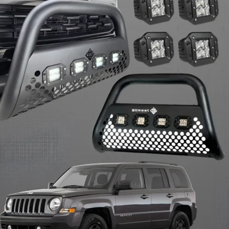 Combo Burrera Ultra Bar Jeep Patriot 2011 - 2017 + 4 Luces