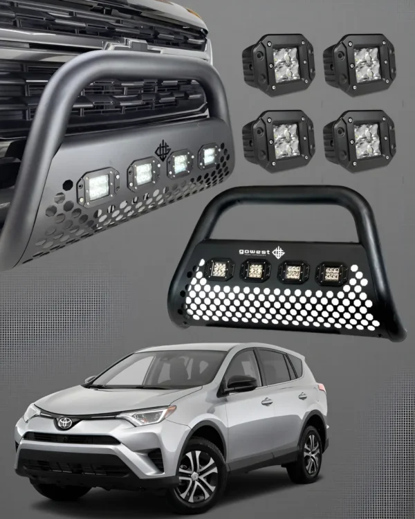 Kit Burrera Ultra Bar Toyota Rav4 2013 - 2018 + 4 Faros Led