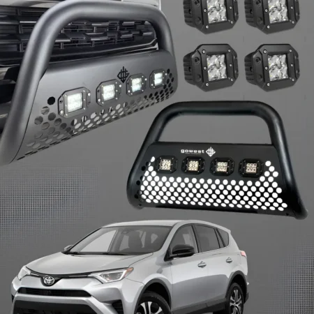 Combo Burrera Ultra Bar Toyota Rav4 2013 - 2018 + 4 Faros