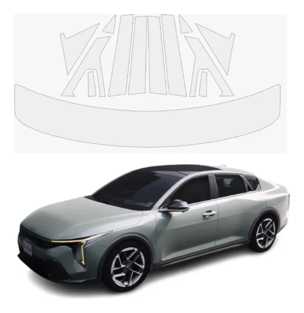 Protección Ppf Postes Exteriores Y Aleron Kia K4 2025