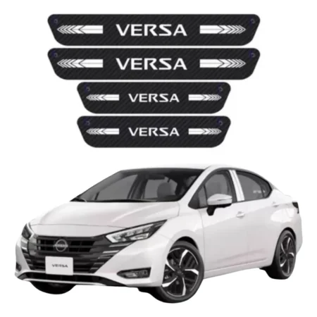 Sticker Protección De Estribos Puertas Nissan Versa Diseño 1