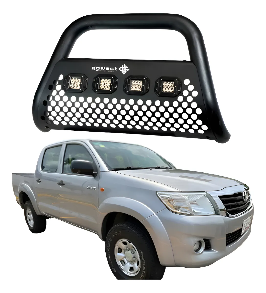 Tumba Burros Ultra Bar Toyota Hilux 2005-2015 4 Faros - Image 1