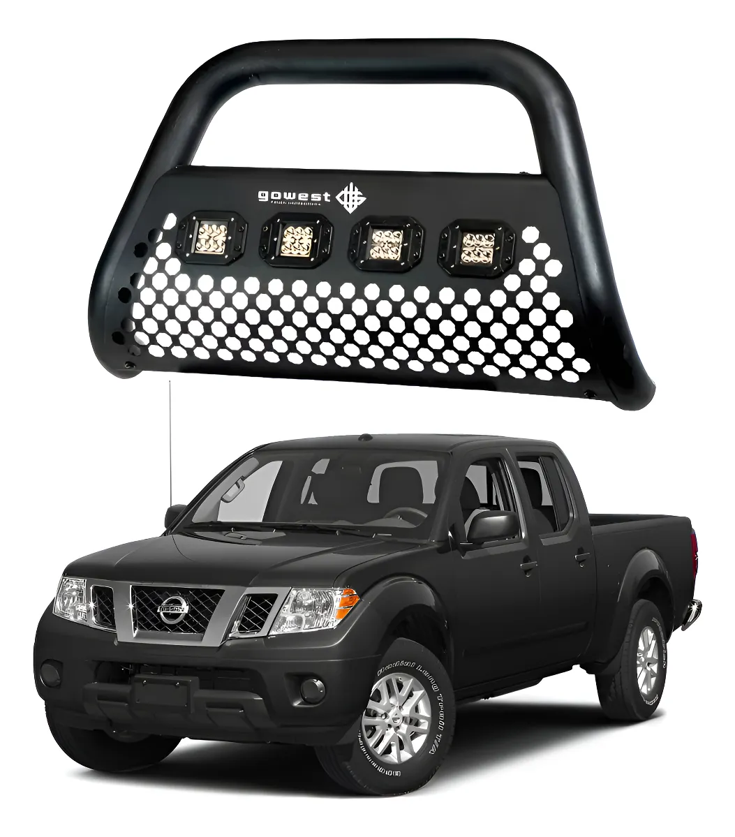 Tumba Burros Ultra Bar Nissan Frontier V4 2011-2015 4 Focos - Image 1