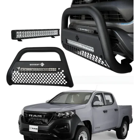 Combo Burrera Ultra Bar Para Ram 1200 2025 + Barra De Luz