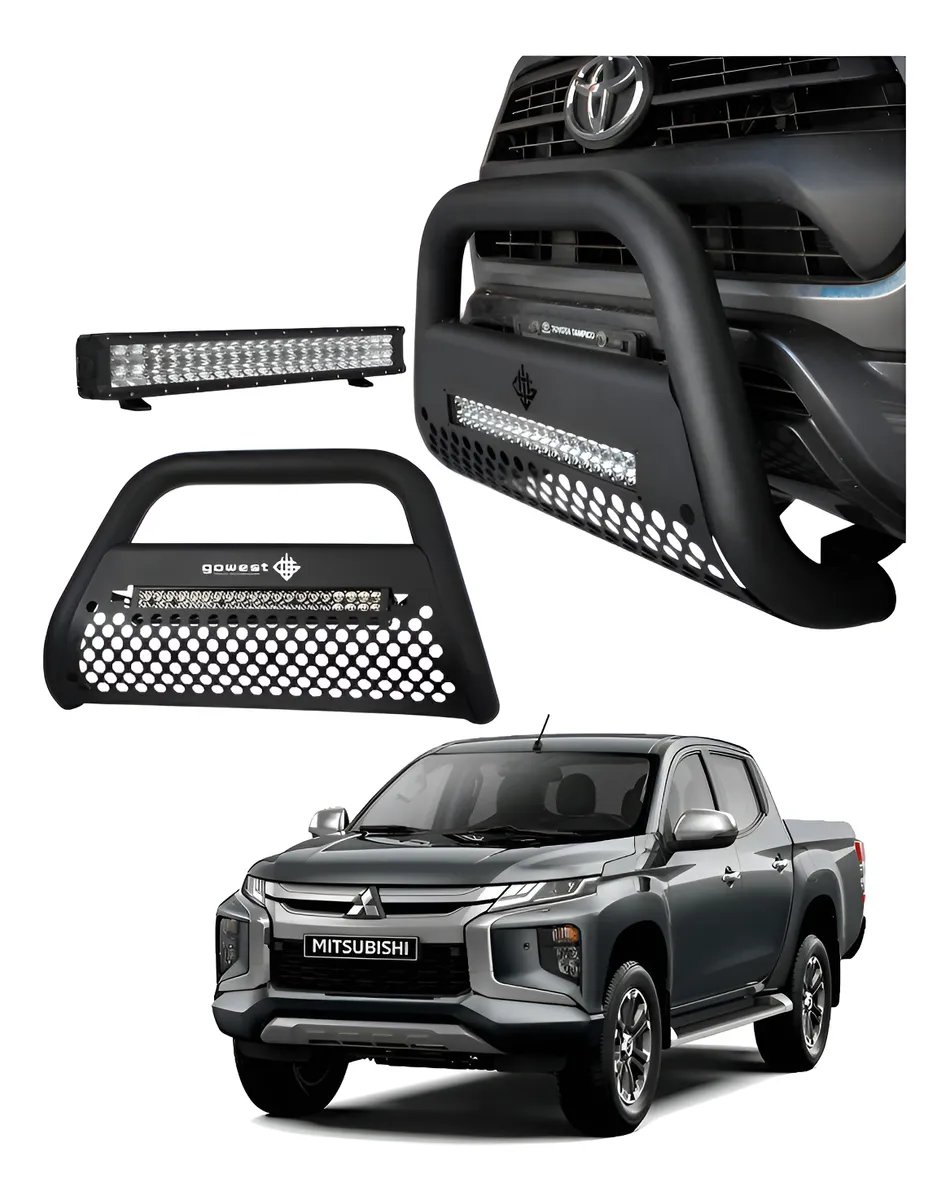 Burrera Ultra Bar Mitsubishi L200 2020-2023 Combo Barra Led - Image 1