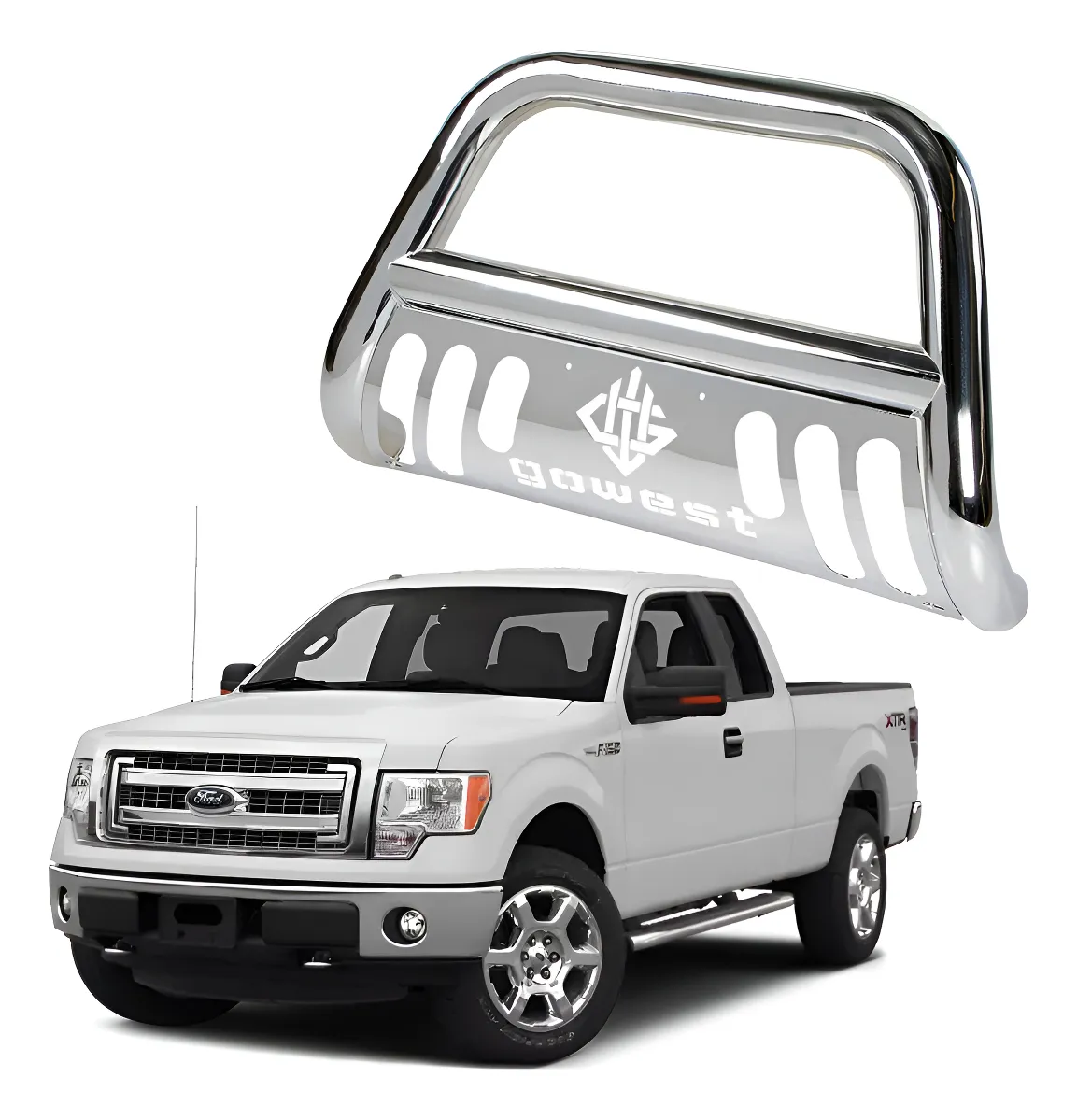 Burrera Protector Bar Ford Lobo F150 2009-2014 Inox - Image 1