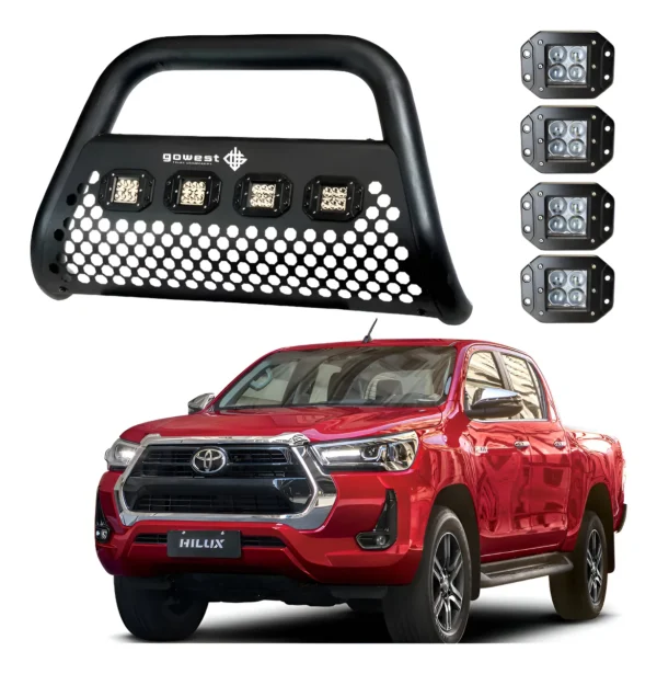 Kit De Burrera Ultra Bar Toyota Hilux 2016-2019 4 Faros