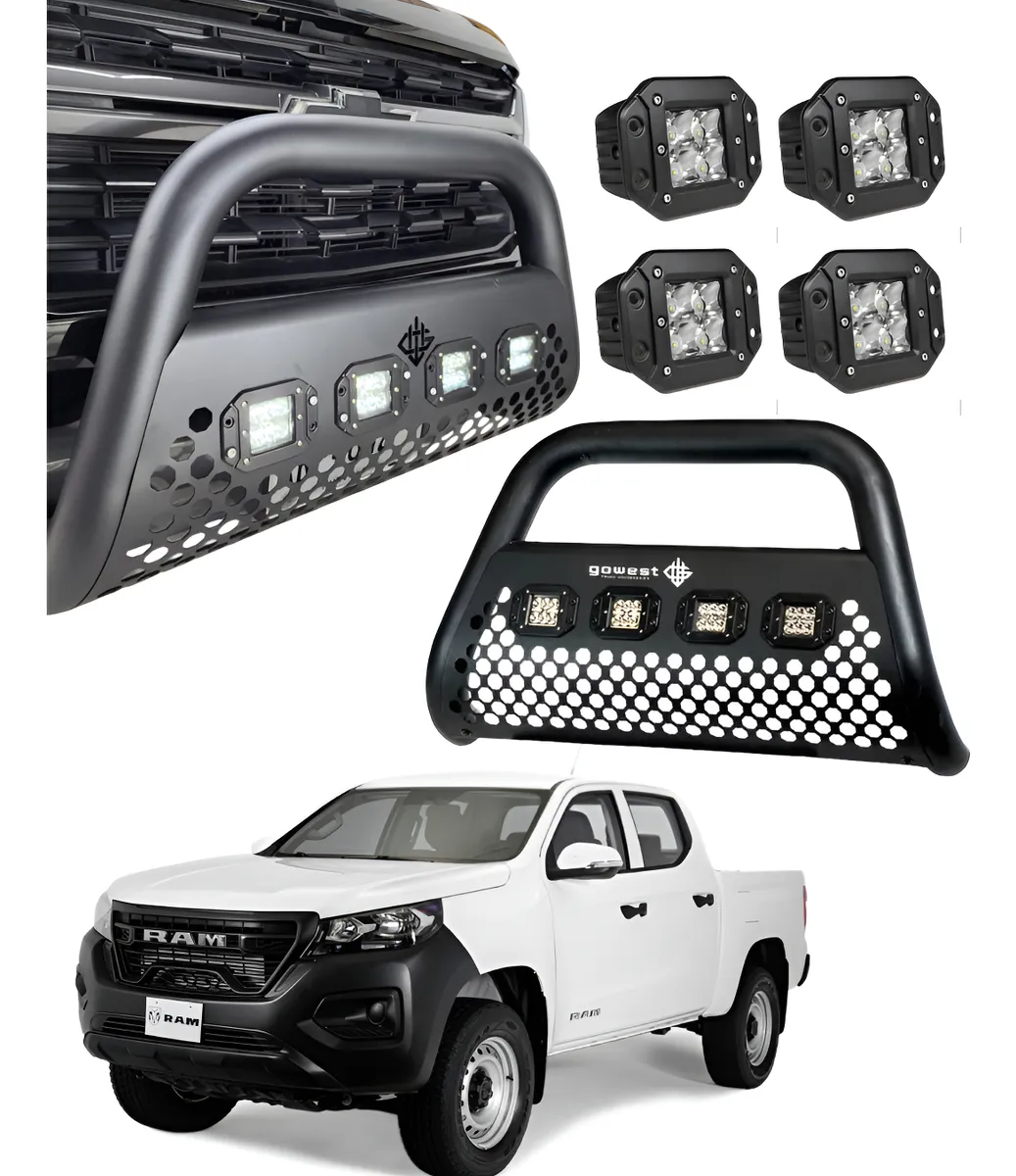Combo Burrera P/ Ram 1200 2024 - 2025 + 4 Luces Led - Image 1