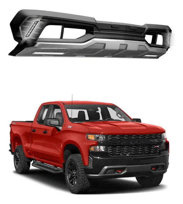 Bumper Delantero Con Led Airdesign Chevrolet Silverado 2019