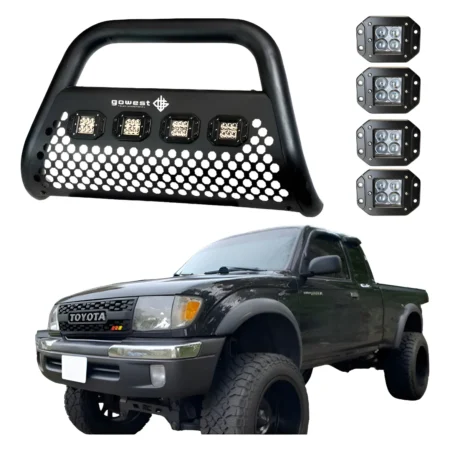 Combo Burrera Ultra Bar Toyota Tacoma 1995 - 2004 + 4 Faros