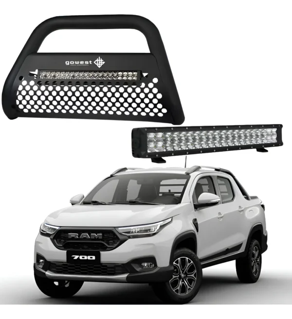 Kit Burrera Ultra Bar Ram 700 2014-2020 Dob Cab + Barra Led