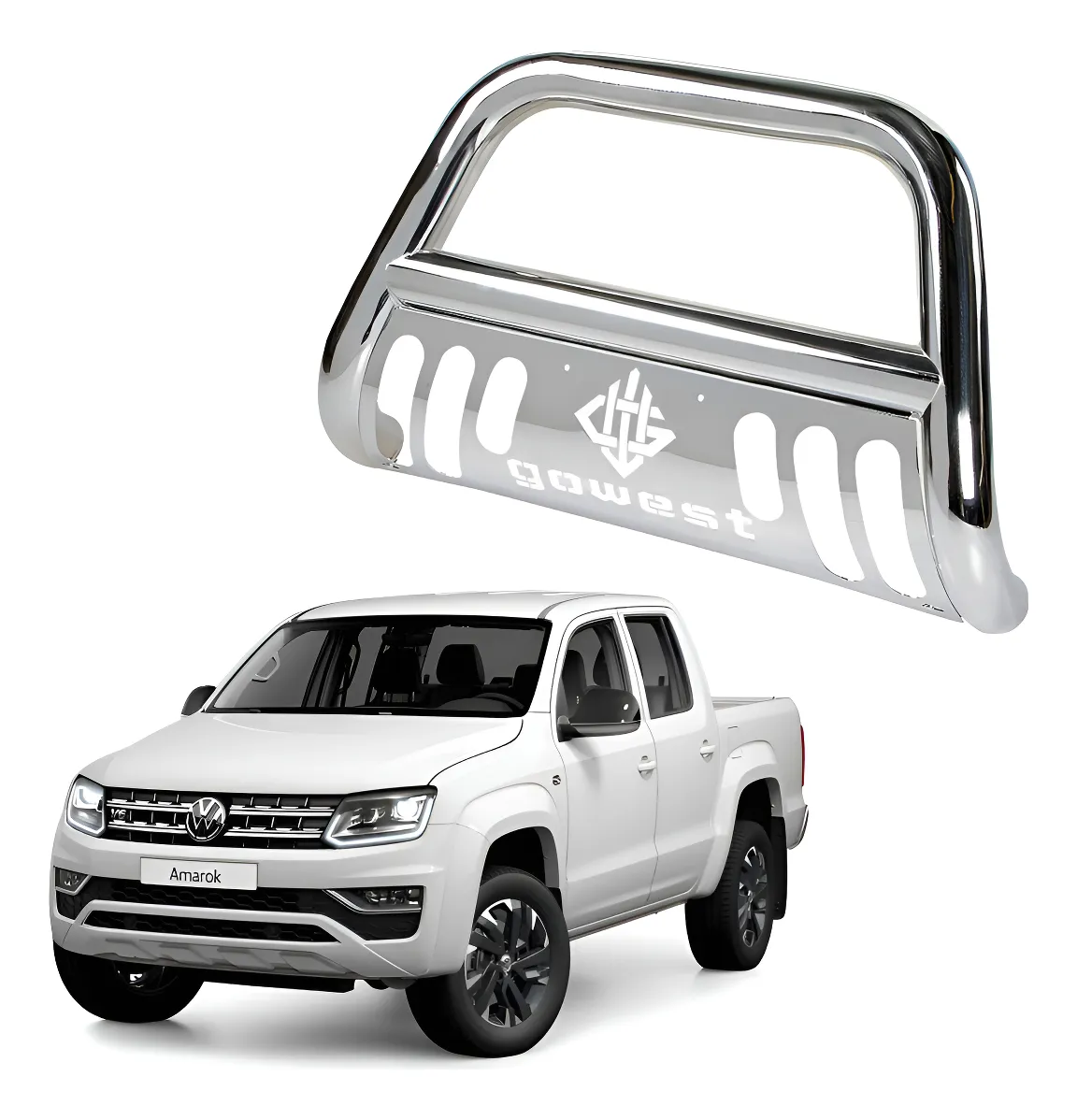 Tumba Burros Protector Bar Volkswagen Amarok 10-19 Inox - Image 1