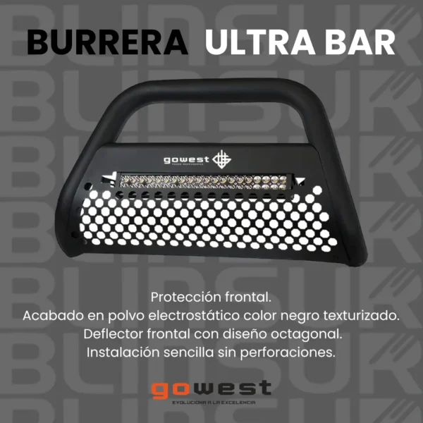 Burrera Ultra Bar Para Barra Led Chevrolet S10 Max 2025