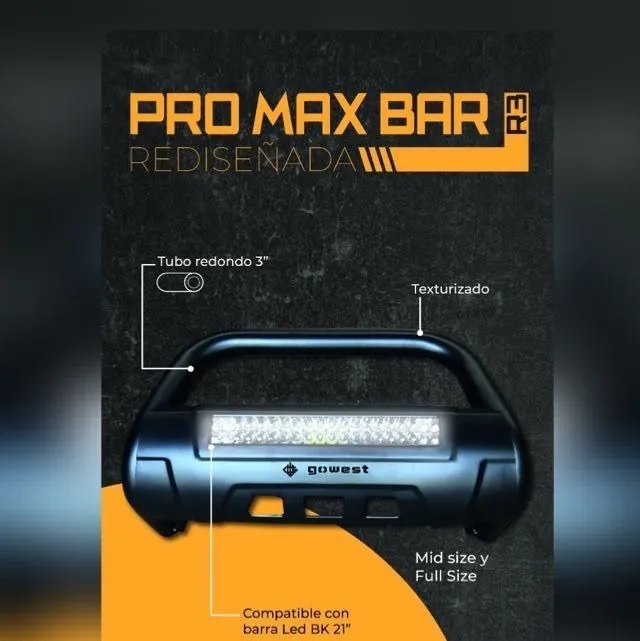 Nueva Burrera Pro Max Bar R3 Toyota Tacoma 2016 -2023 - Image 2