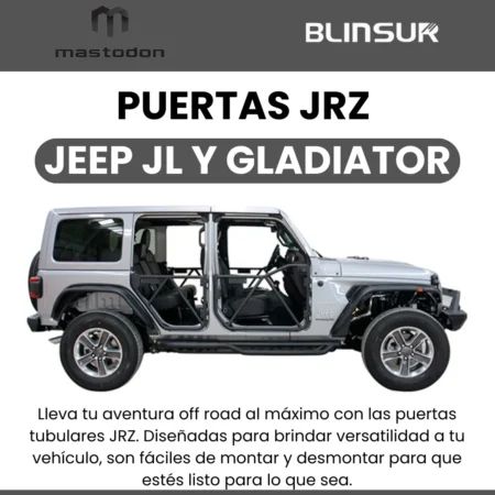 Set Puertas Tubulares Jrz Jeep Jl 2019 - 2023 Mastodon - Image 2