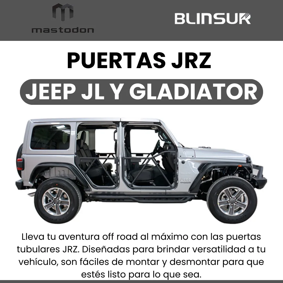 Set Puertas Tubulares Jrz Jeep Jl 2019 - 2023 Mastodon - Image 2