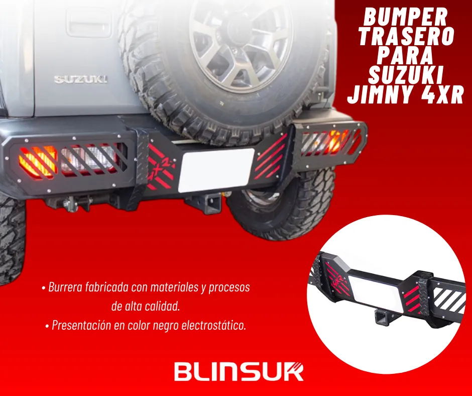 Bumper Trasero 4xr Para Suzuki Jimny C/ Tiron 2021 - 2025 - Image 2
