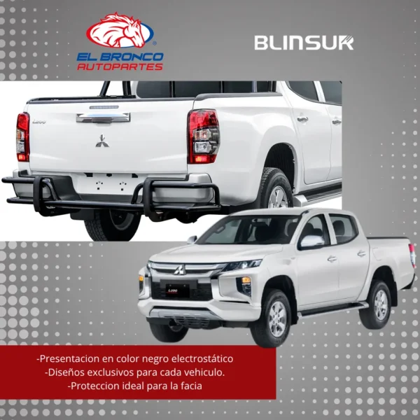 Burrera Bumper Trasero Para Mitsubishi L200 2020 - 2024