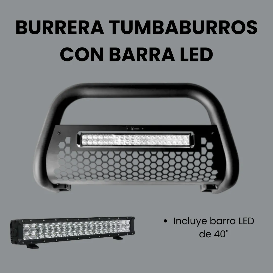 Burrera Tumbaburros Con Barra Led Toyota Tacoma 2015-2022 - Image 2