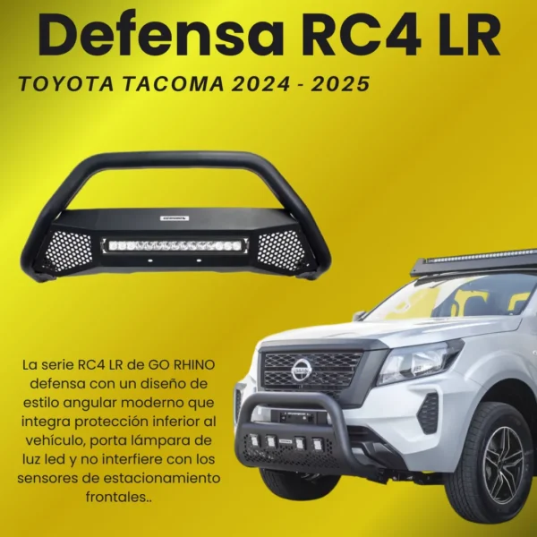 Defensa Rc4 Lr Con Luz P/ Toyota Tacoma 2024 - 2025