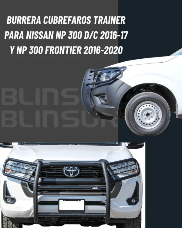 Burrera Defensa Cubre Faros Np300 16-17 Y Frontier 2016-2020