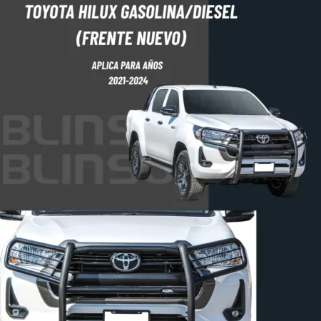 Burrera Defensa Cubre Faros Hilux Gasolina/diesel 21-24 - Image 2