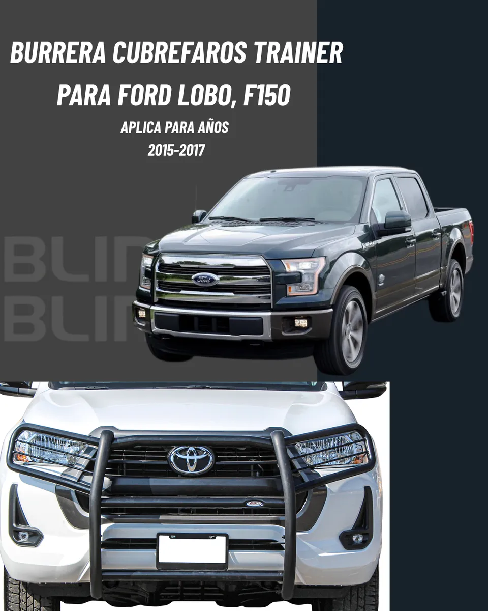 Burrera Cubrefaros Trainer Para Ford Lobo, F150 2015 Al 2017 - Image 2