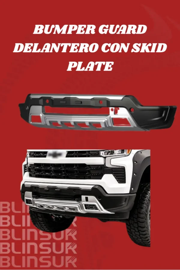 Bumper Delantero Con Skid Plate Silverado 1500 2022-2025