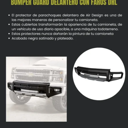 Bumper Delantero Con Faros Drl Silverado 1500 2014 - 2015 - Image 2