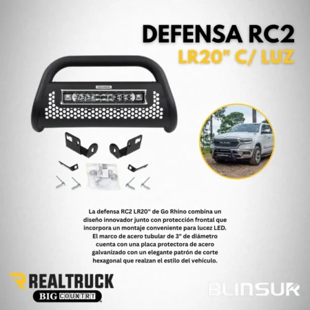 Burrera Defensa Rc2 Lr20 C/luz Ram 1500/2500/3500 2002-2005 - Image 2