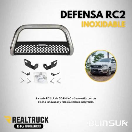 Burrera Defensa Rc2 Inox. Chevrolet S10 2016 - 2017 - Image 2